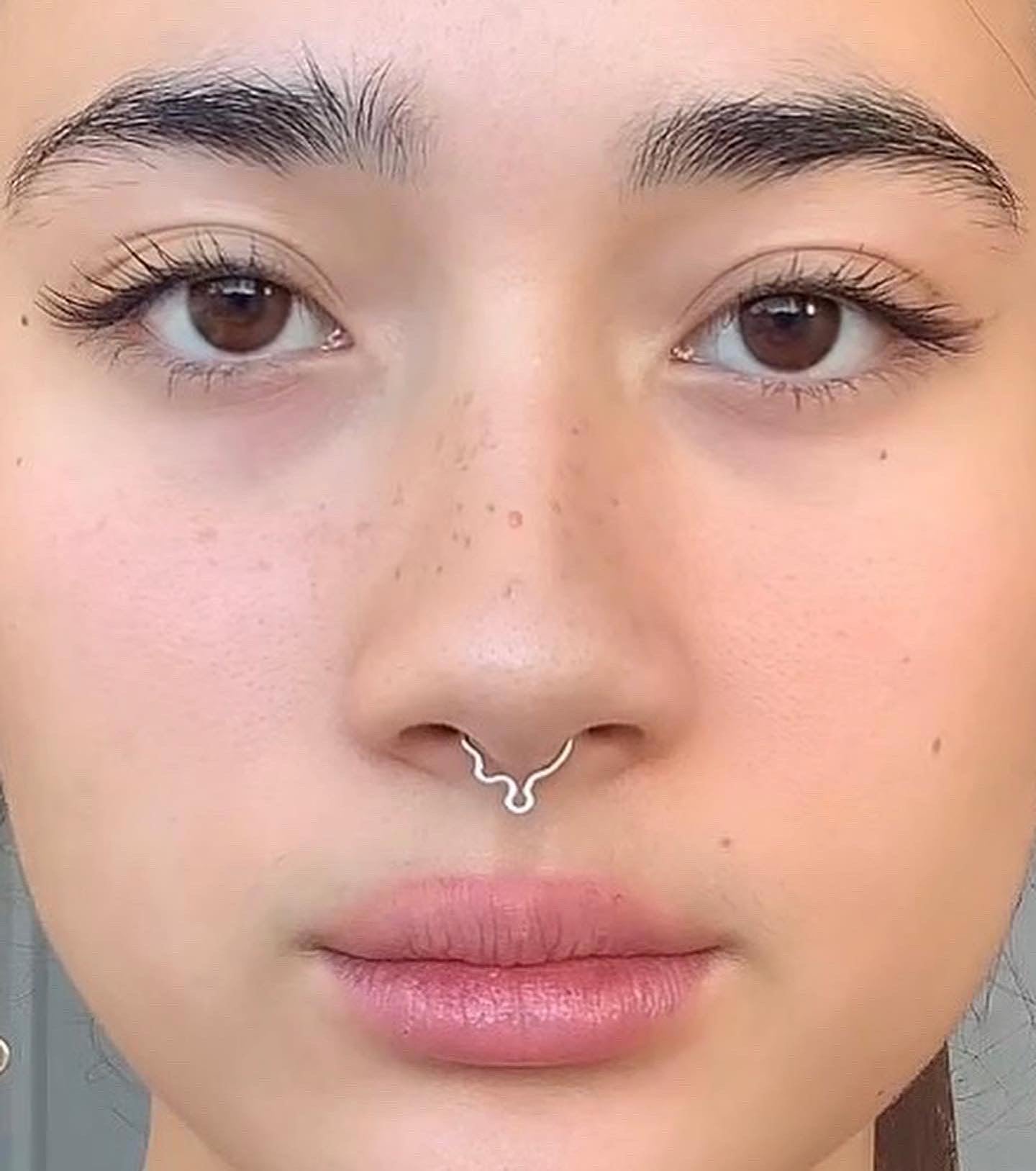 Faux septum argenté