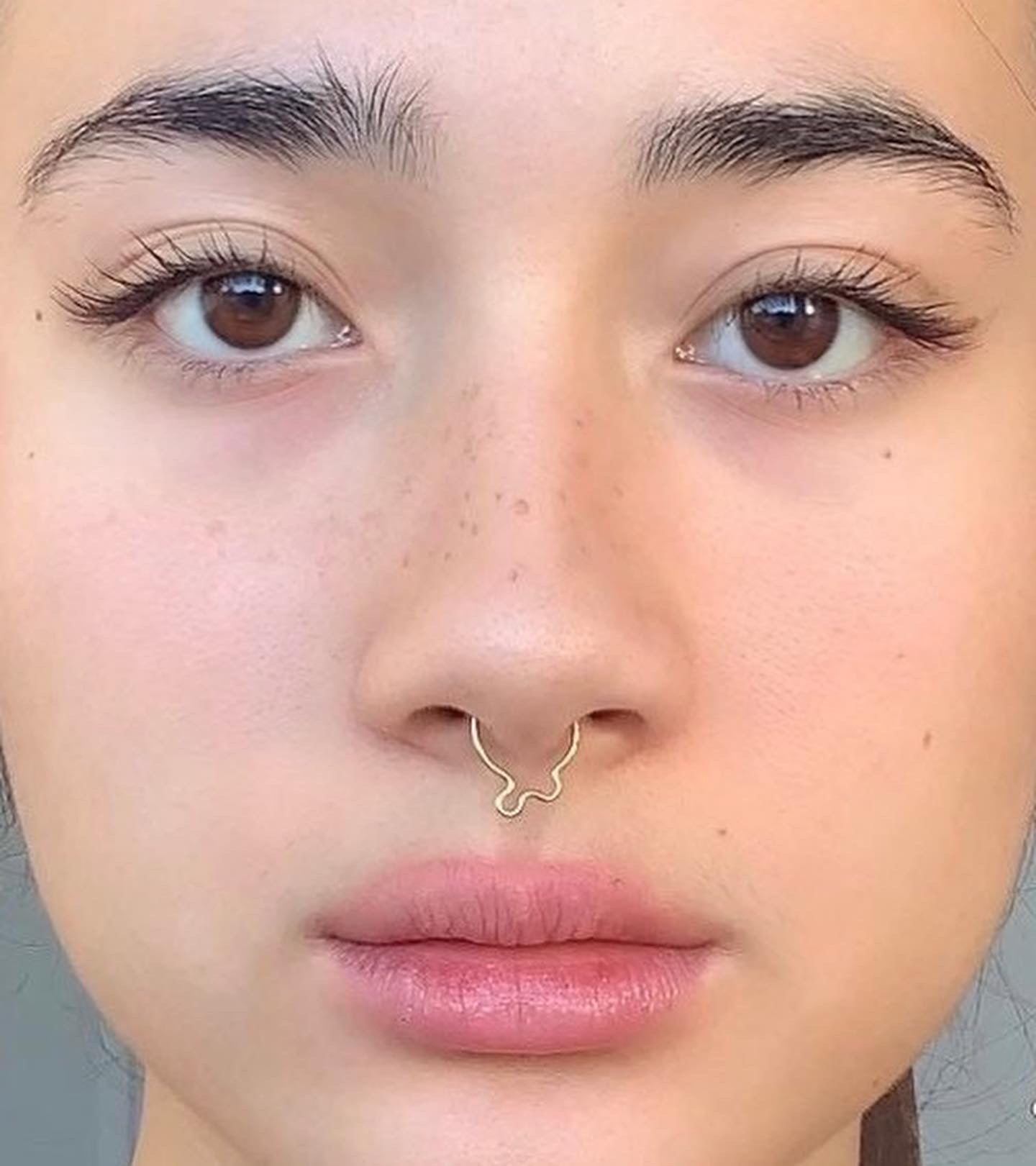 Gold Fake Squiggle Septum