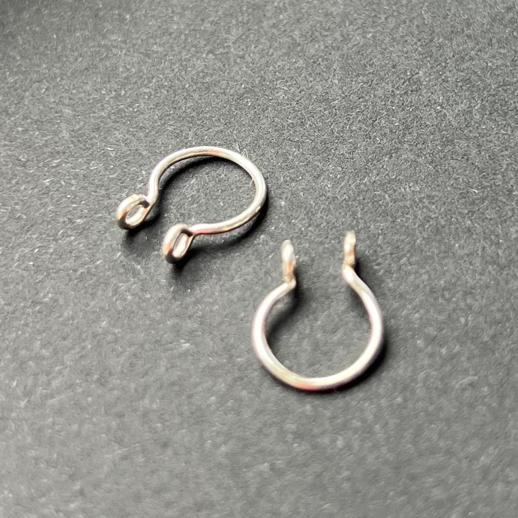 Faux Septum argenté (pack de 2)