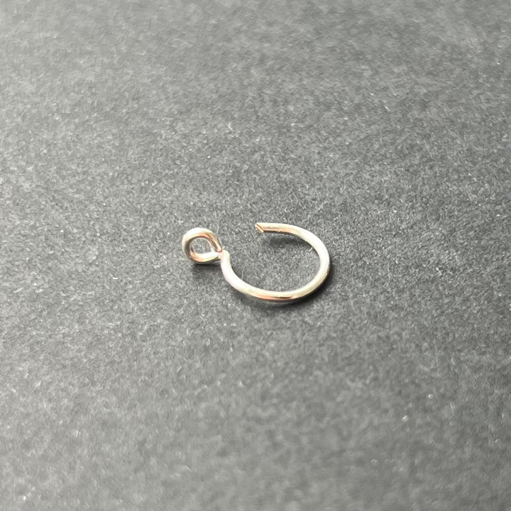 Silver Fake Nose Ring / Ear / Lip Ring