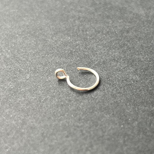 Silver Fake Nose Ring / Ear / Lip Ring