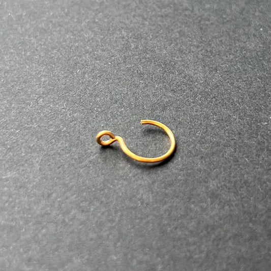 Gold Fake Nose Ring / Ear / Lip Ring