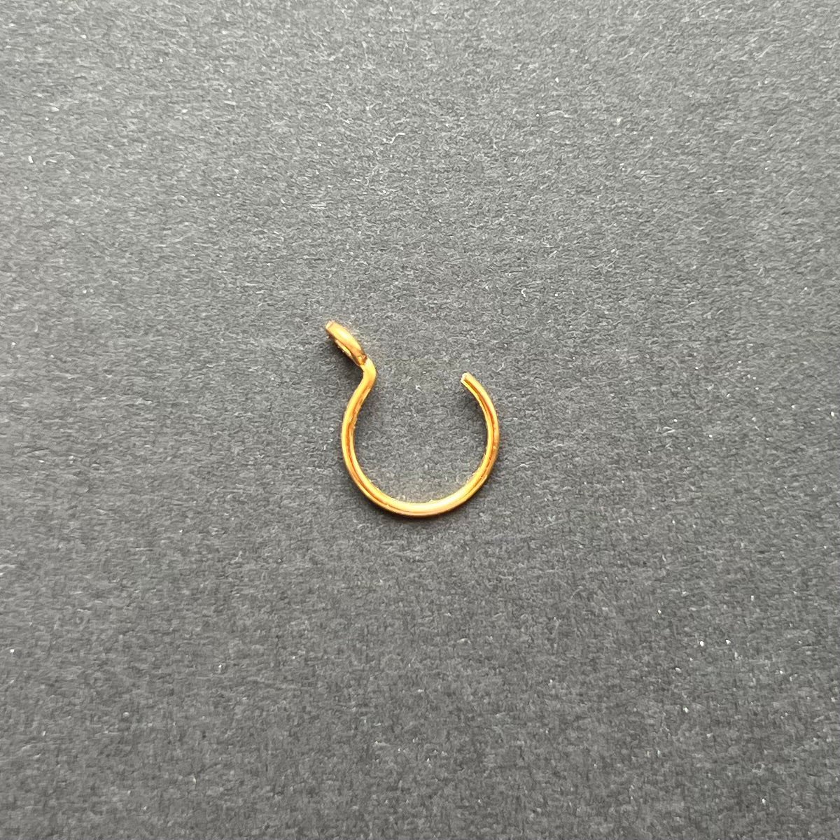 Gold Fake Nose Ring / Ear / Lip Ring