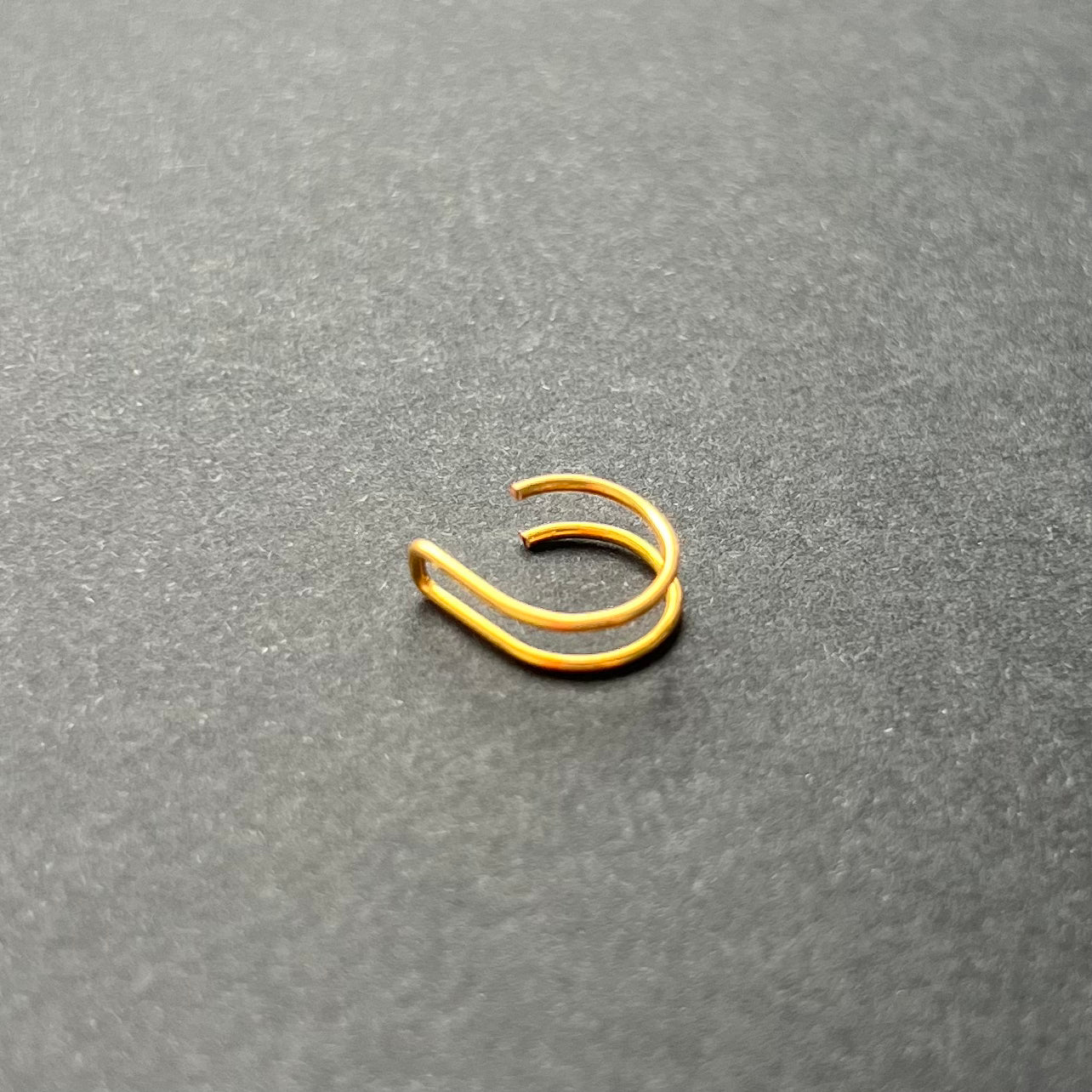 Gold Double Fake Nose Ring