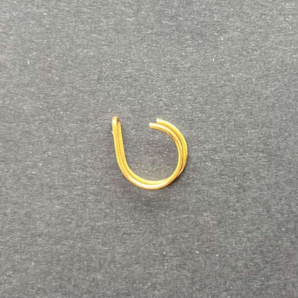 Gold Double Fake Nose Ring