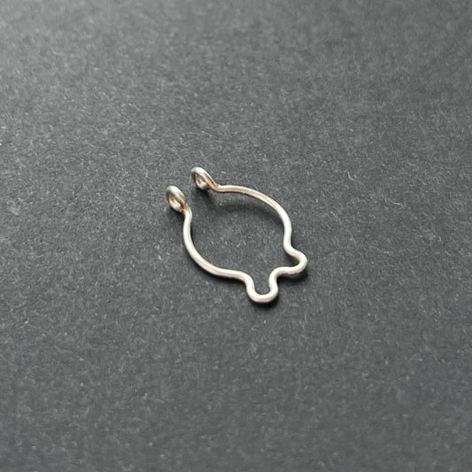 Silver Fake Squiggle Septum