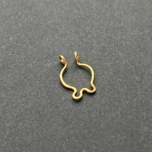 Gold Fake Squiggle Septum